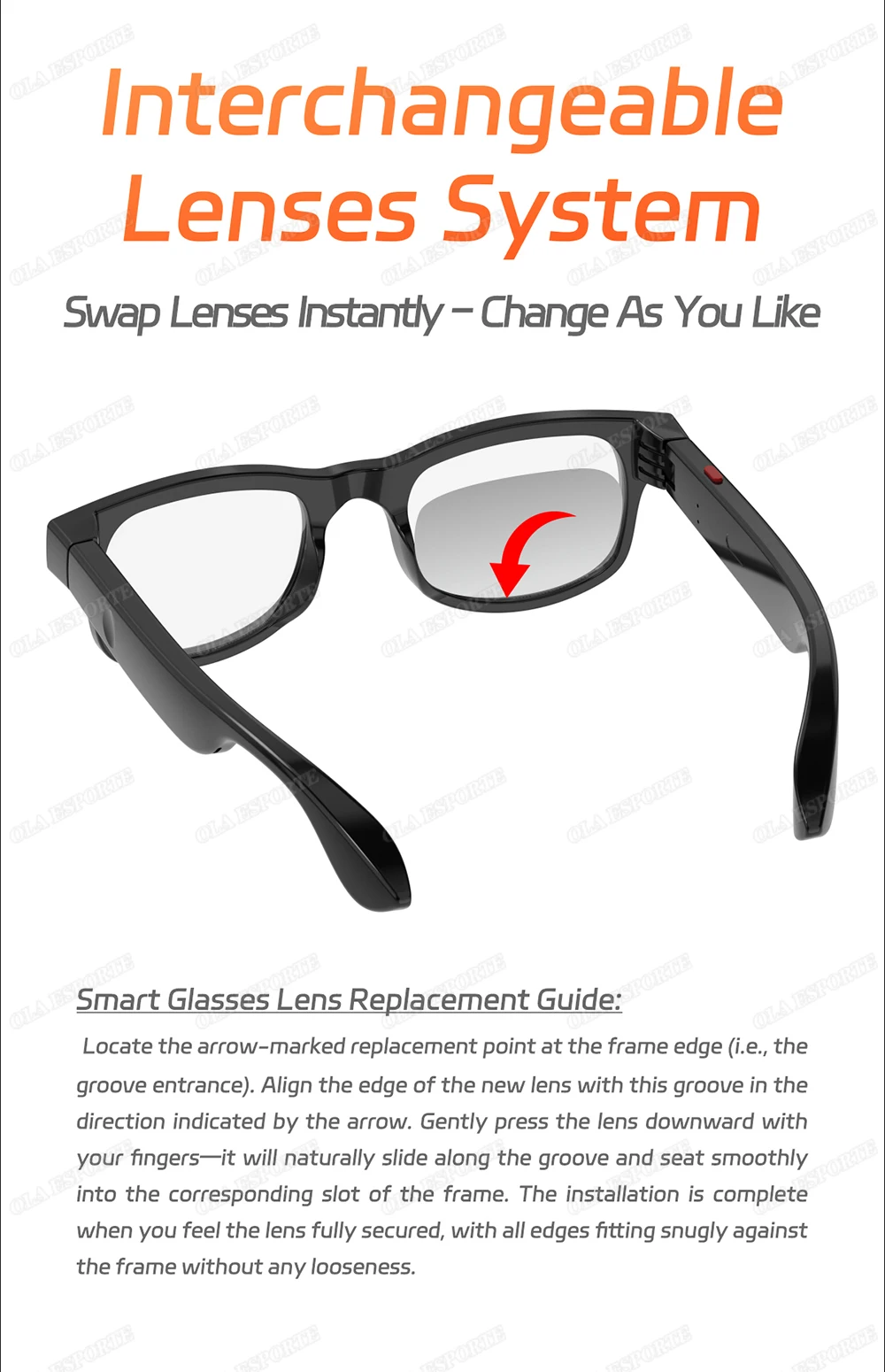 AI Smart Glasses Men Women Multifunction Touch Music Playback Remote Camera Control Voice Assistant BT Glasses Sunglasses HT30