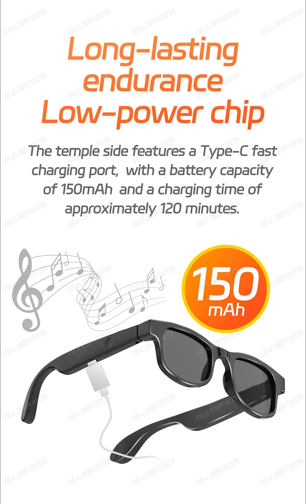 AI Smart Glasses Men Women Multifunction Touch Music Playback Remote Camera Control Voice Assistant BT Glasses Sunglasses HT30
