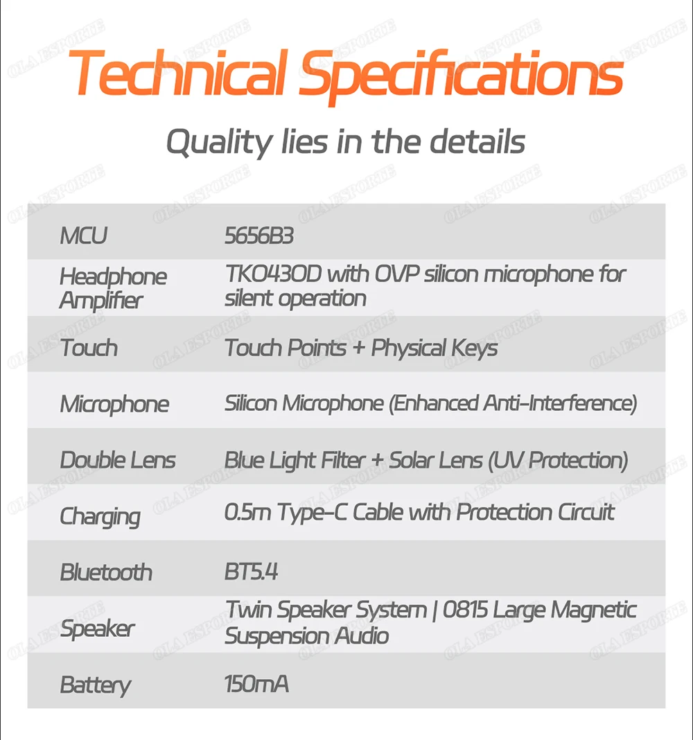 AI Smart Glasses Men Women Multifunction Touch Music Playback Remote Camera Control Voice Assistant BT Glasses Sunglasses HT30