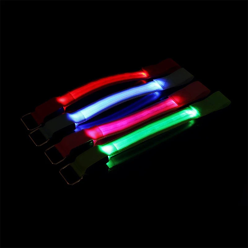 4 Pcs Led Lighting Horse Leg Safety Belt Horse Leg Straps Night Riding Equipment Outdoor Sports Equestrian Supplies