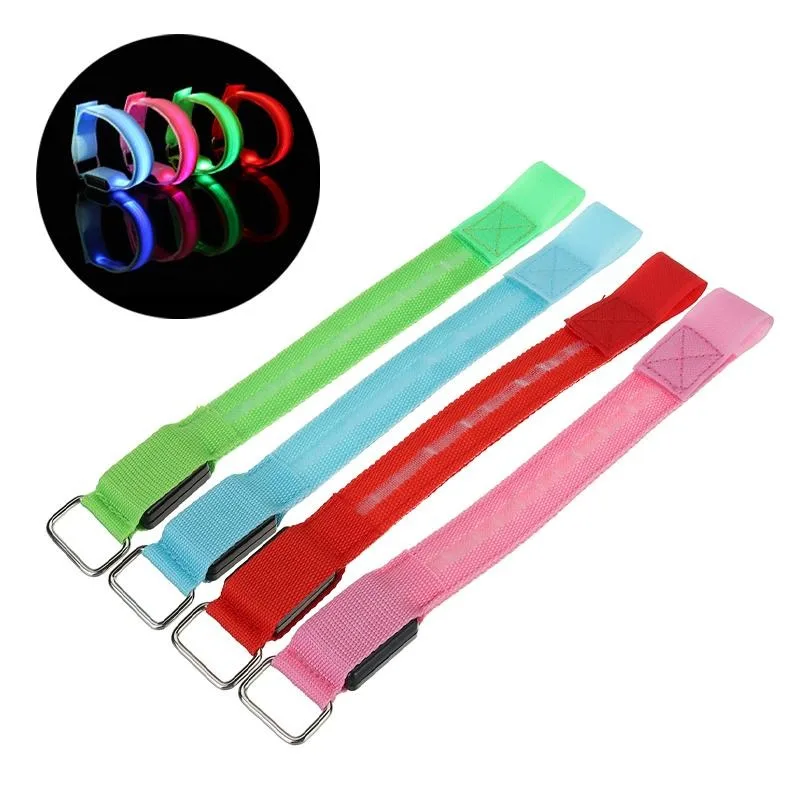 4 Pcs Led Lighting Horse Leg Safety Belt Horse Leg Straps Night Riding Equipment Outdoor Sports Equestrian Supplies