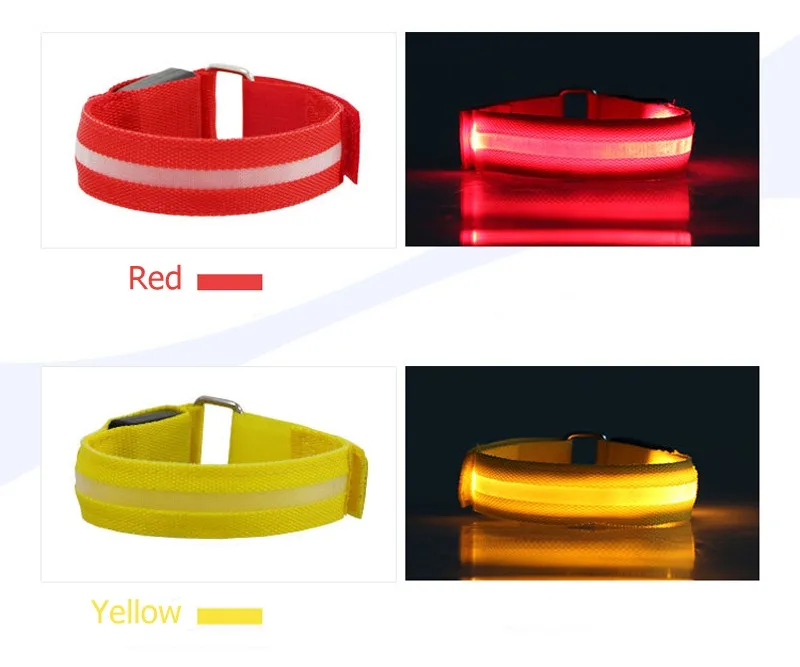 4 Pcs Led Lighting Horse Leg Safety Belt Horse Leg Straps Night Riding Equipment Outdoor Sports Equestrian Supplies