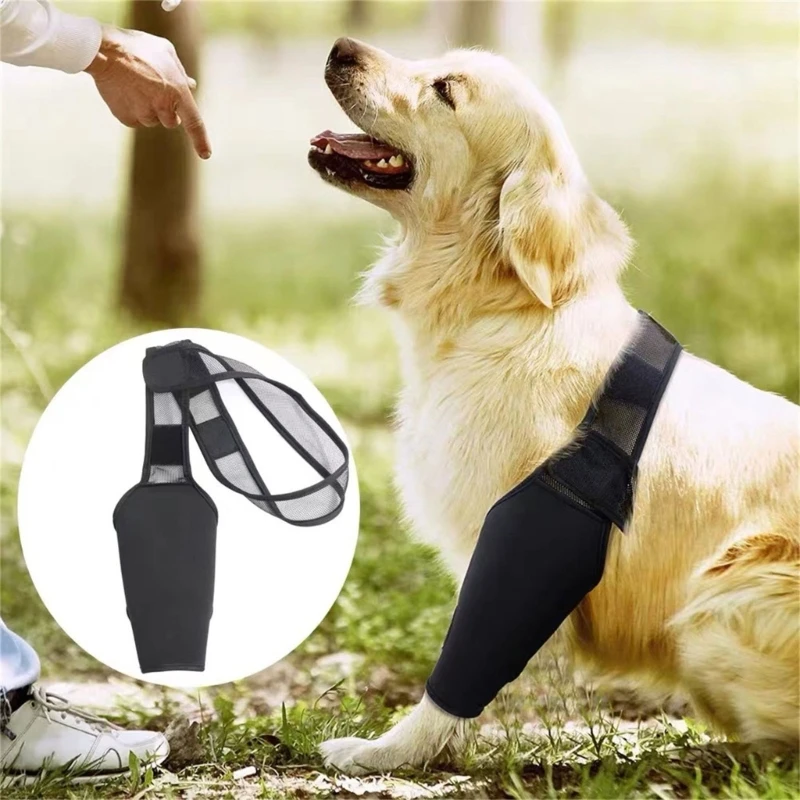 R1WA Dog Elbow Brace Wrap for Injured Limb Promotes Comfort Leg Support Wrap Pet Leg Wrap Joint Protector Dog Sleeves 2025 New