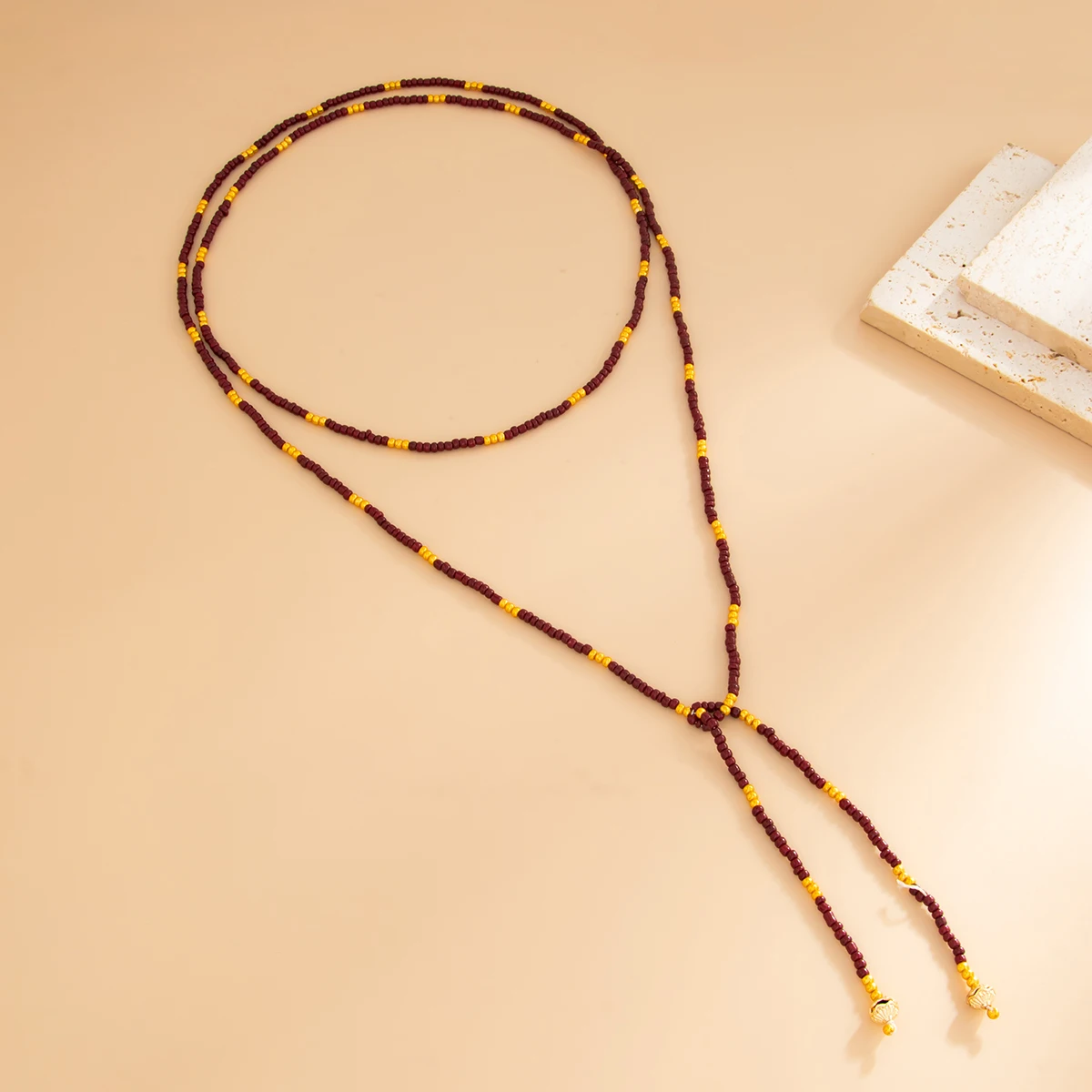 SHIXIN Vintage Seed Beads Chain Long Choker Necklace Women Stackable Adjustable Sweater Chain 2026 Fashion Jewelry Accessories