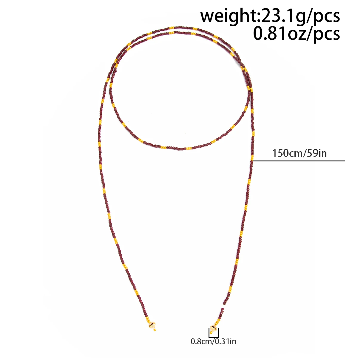 SHIXIN Vintage Seed Beads Chain Long Choker Necklace Women Stackable Adjustable Sweater Chain 2026 Fashion Jewelry Accessories