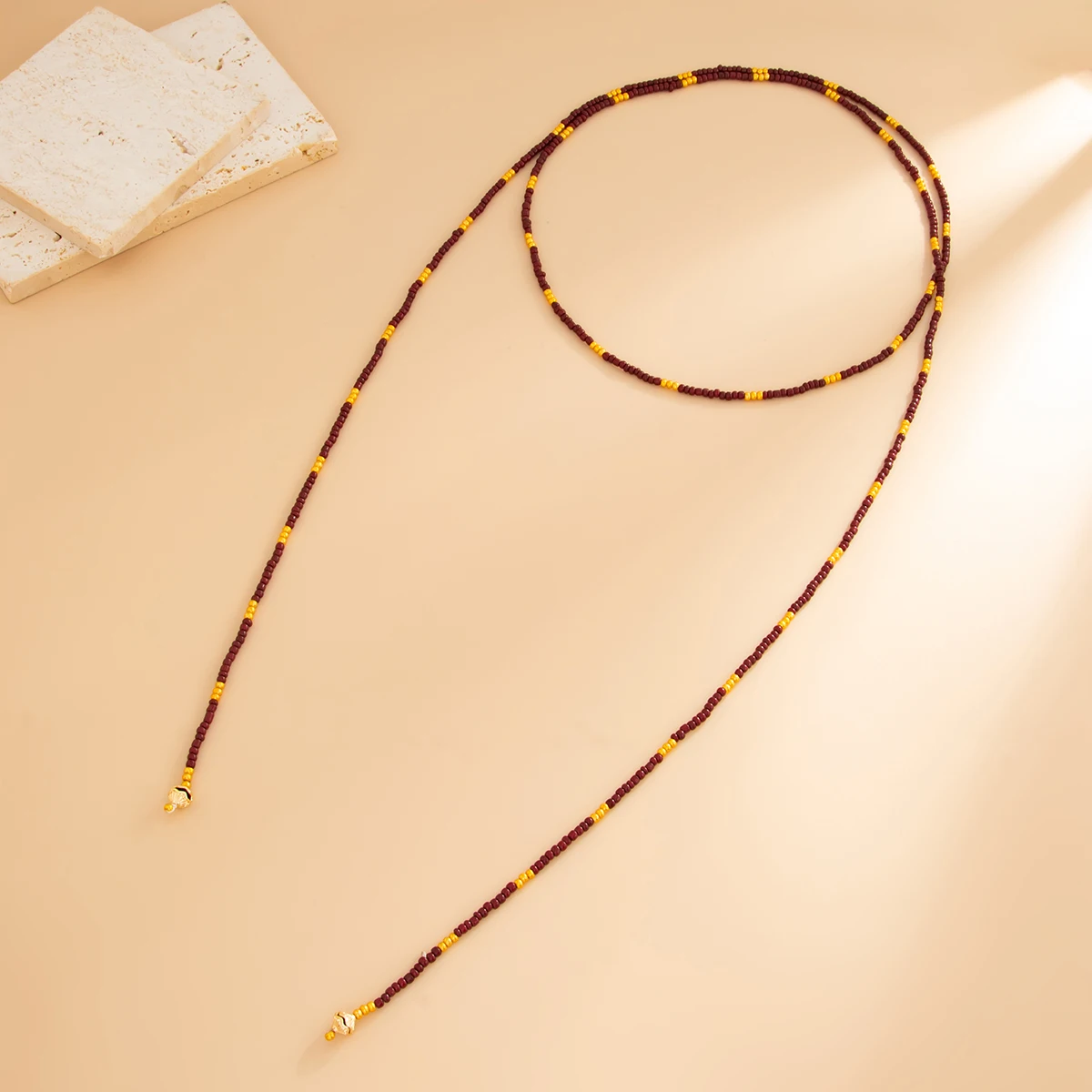 SHIXIN Vintage Seed Beads Chain Long Choker Necklace Women Stackable Adjustable Sweater Chain 2026 Fashion Jewelry Accessories