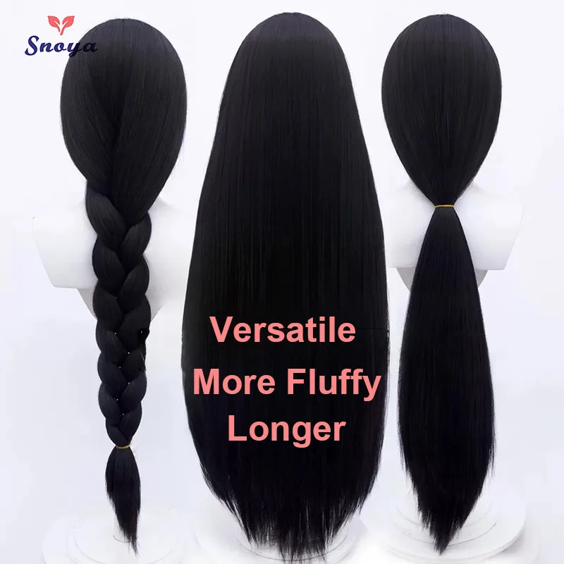 Snoya 100cm Synthetic Fluffy Corn Perm Cosplay Wig Pink Red Blue Purple Anime Party Long Wig for Women