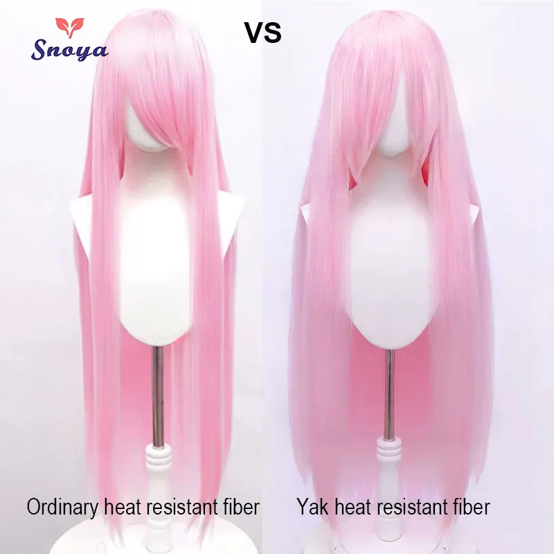 Snoya 100cm Synthetic Fluffy Corn Perm Cosplay Wig Pink Red Blue Purple Anime Party Long Wig for Women