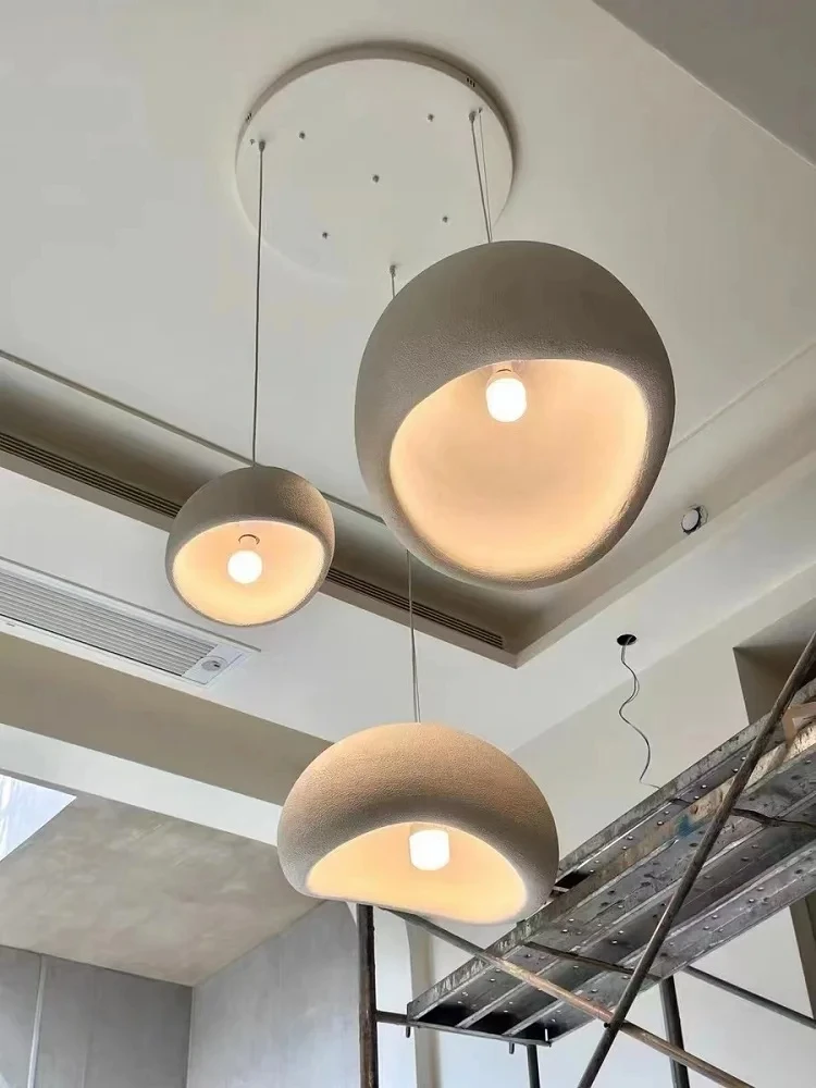 Nordic Wabi Sabi Style Led E27 Chandelier Lustre Dining Room Bedroom Hanghing Home Decor Bar Loft Pendant Fixtures Kitchen Lamp