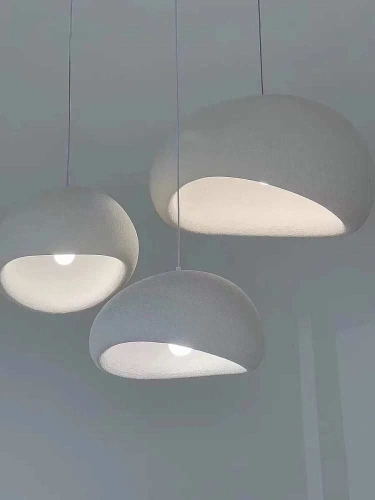 Nordic Wabi Sabi Style Led E27 Chandelier Lustre Dining Room Bedroom Hanghing Home Decor Bar Loft Pendant Fixtures Kitchen Lamp