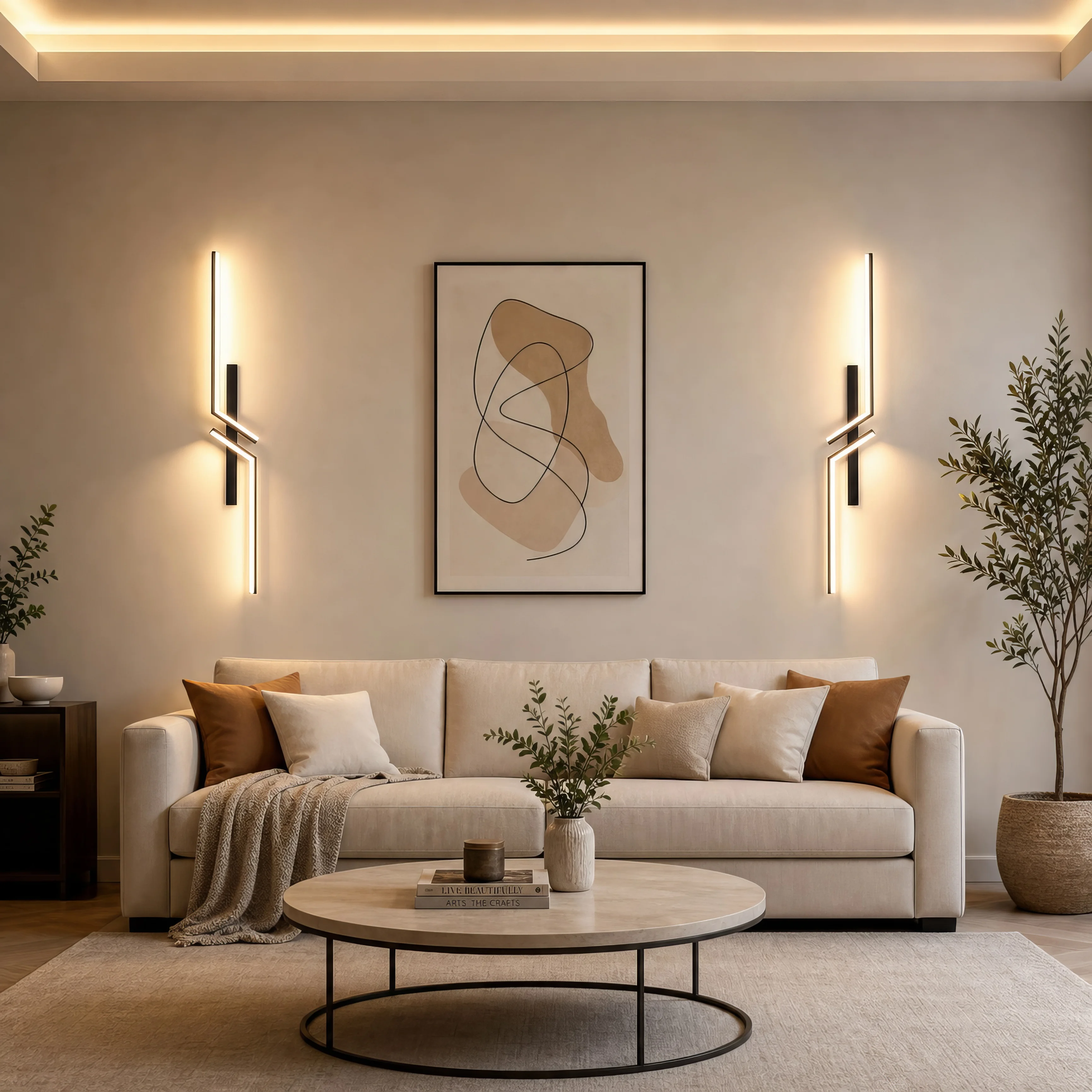 Modern LED Wall Lamp 3000K 4000K 6000K, Minimalist Wall Sconce for Bedroom Bedside Living Room TV Sofa Background Indoor