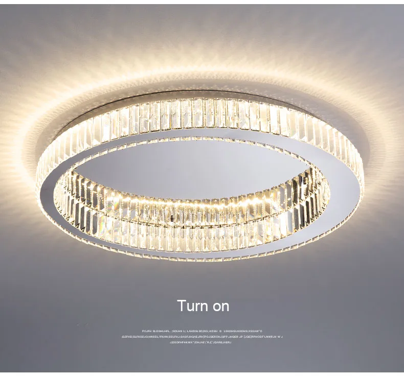 Modern Gold Crystal Ceiling Chandelier for Living Room Bedroom Luxury Round Ceiling light Led Indoor Lighting Decor