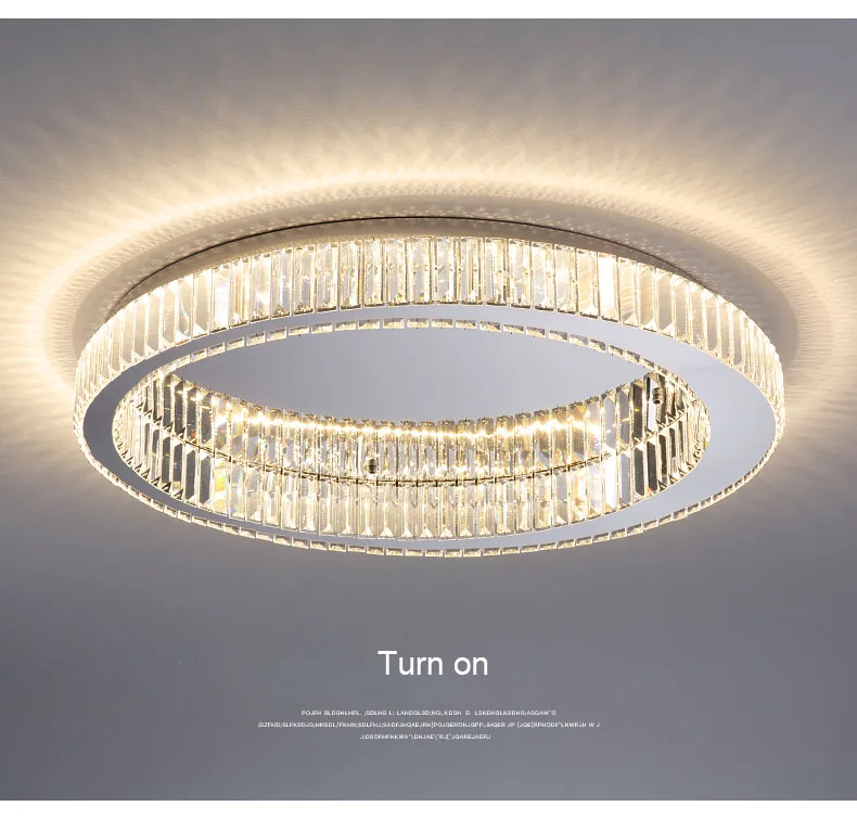 Modern Gold Crystal Ceiling Chandelier for Living Room Bedroom Luxury Round Ceiling light Led Indoor Lighting Decor