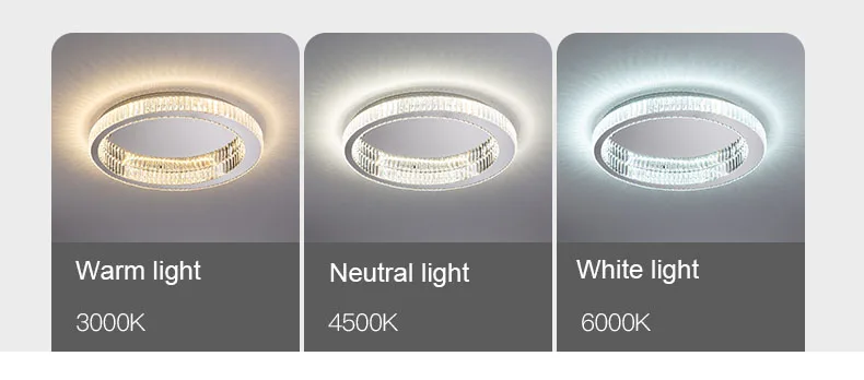 Modern Gold Crystal Ceiling Chandelier for Living Room Bedroom Luxury Round Ceiling light Led Indoor Lighting Decor