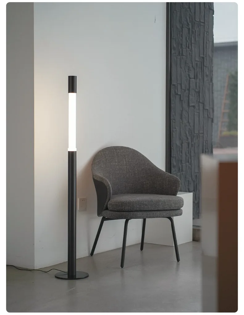 Adjustable Led Floor Lamp Chrome Black For Living Room Bedroom Sofa Side Corner Entryway Exhibition Hall Designer Standing Light