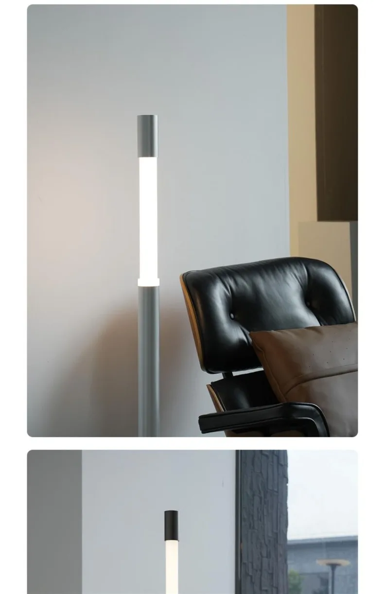Adjustable Led Floor Lamp Chrome Black For Living Room Bedroom Sofa Side Corner Entryway Exhibition Hall Designer Standing Light