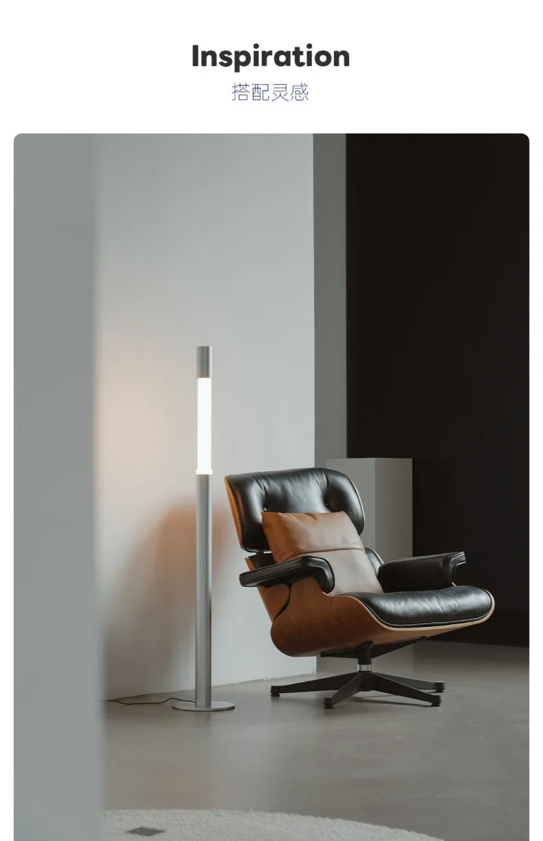 Adjustable Led Floor Lamp Chrome Black For Living Room Bedroom Sofa Side Corner Entryway Exhibition Hall Designer Standing Light