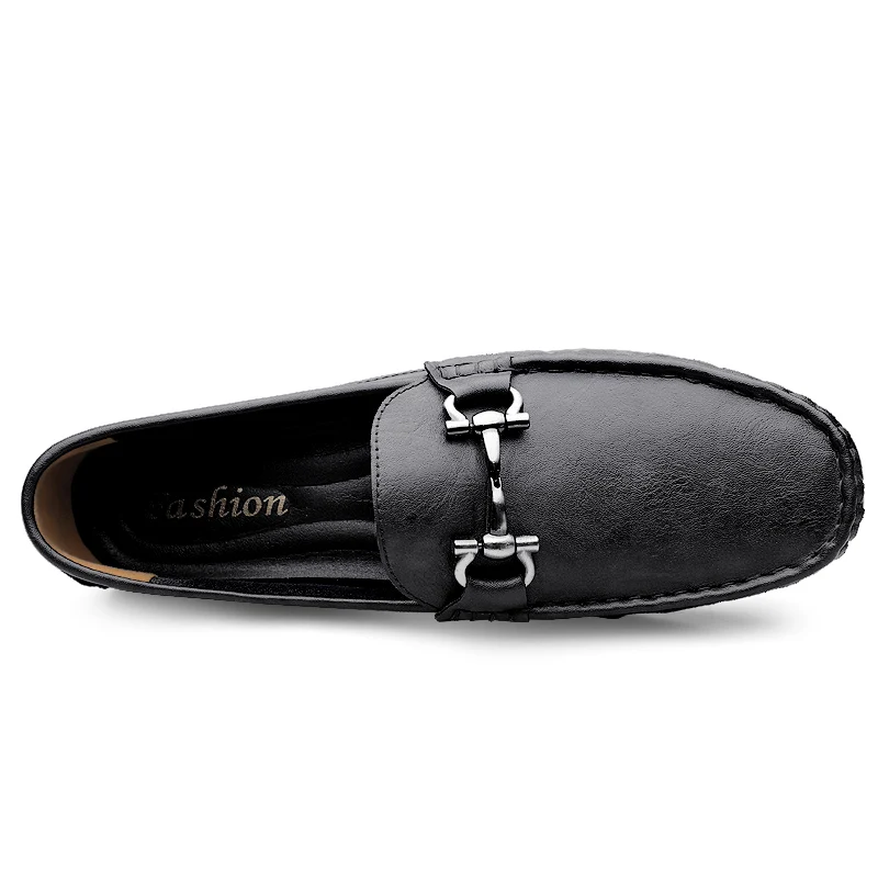 British Style Men's Genuine Leather Shoes Soft Soles Comfortable Walking Shoes High-quality Brown Men's Business Casual Shoes