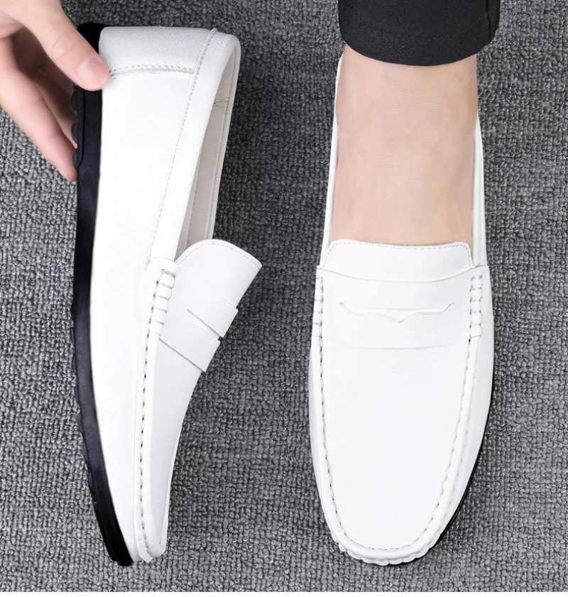 Men's Shoes Hollow Mens Casual Shoes Lightweight Breathable Driving Shoes Soft Sole Shallow Men Flats Plus Size Tenis Masculino
