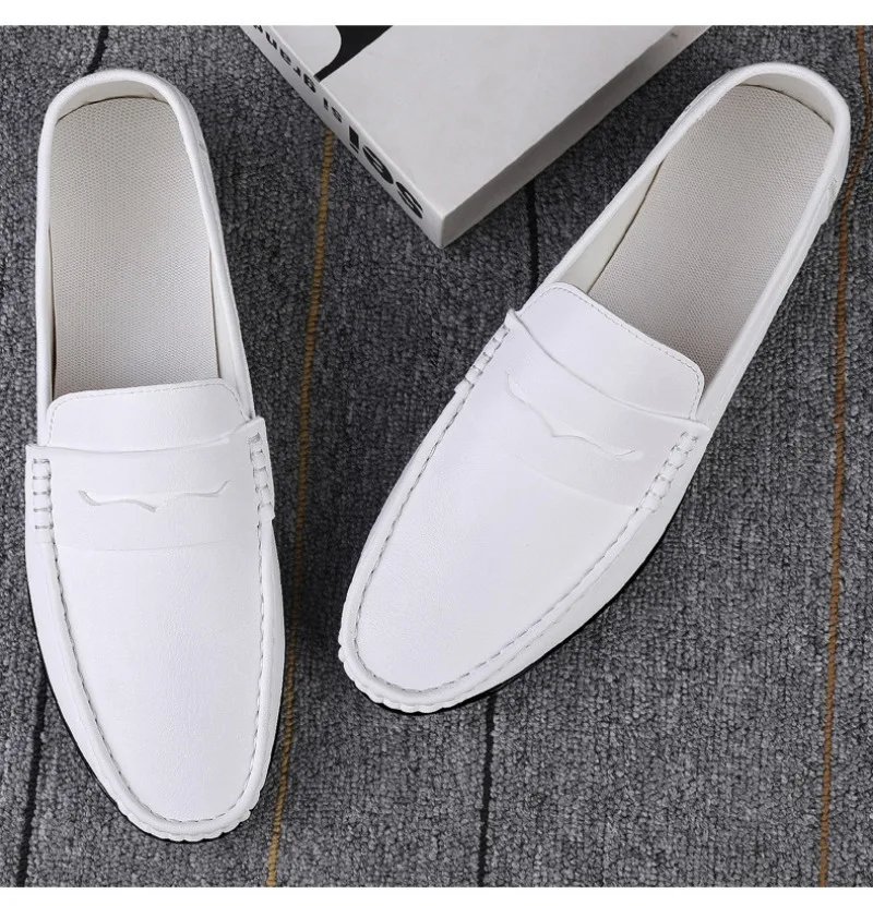 Men's Shoes Hollow Mens Casual Shoes Lightweight Breathable Driving Shoes Soft Sole Shallow Men Flats Plus Size Tenis Masculino