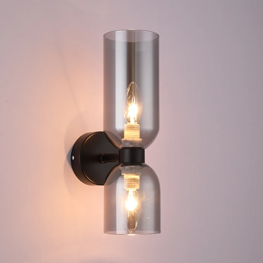 Nordic Luxury Creative Wall Lamp Glass Lampshade Modern Minimalism Corridor Staircase Art Lighting Bedroom Bedside Wall Lamp