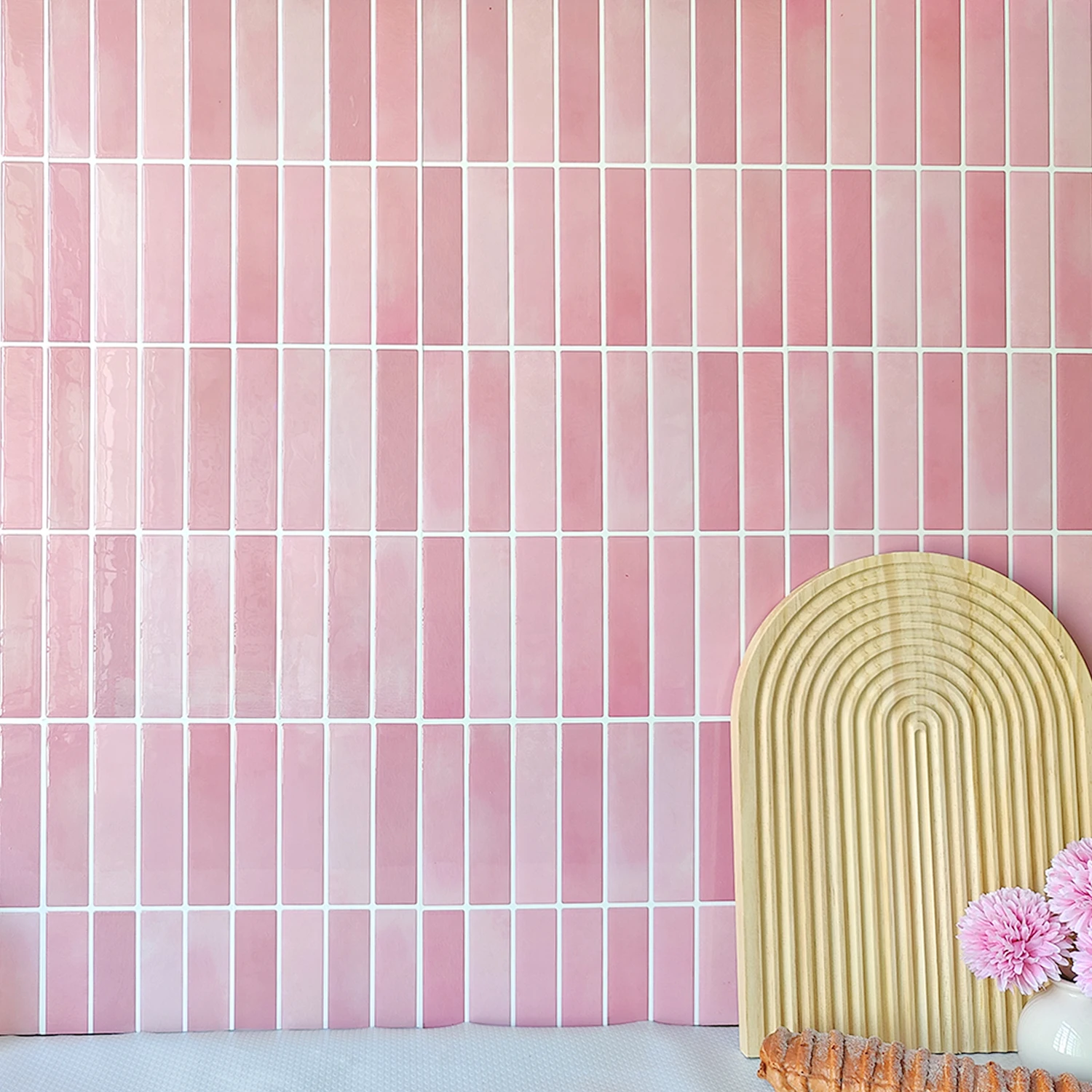 10 Pcs Waterproof and Anti-oil Stick-On Tiles,Trendy Peel-and-Stick Wall Tiles for kitchen backsplash/children's room/home decor