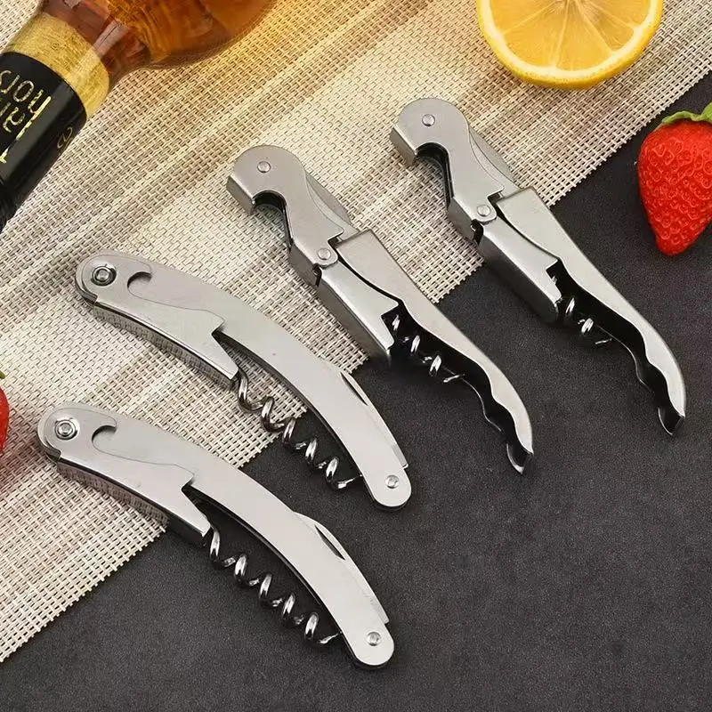Premium Stainless Steel Wine Bottle Opener Multi-Functional Bottle Openers Wine Cork Screw Corkscrew Beer Cap Remover Bar