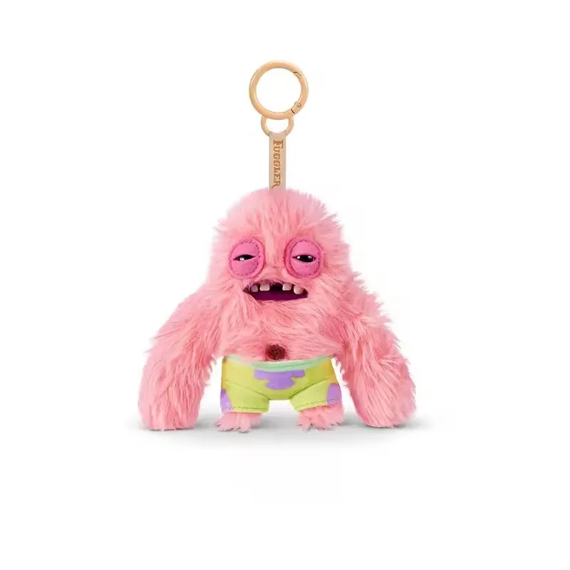2026 Stock Genuine Fuggler X Spongebob Squarepants Funny Ugly Monster Trandy Plush Keyring Cute Plush Keychain Pendant Gift Toy