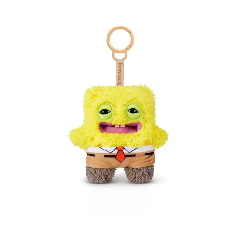 2026 Stock Genuine Fuggler X Spongebob Squarepants Funny Ugly Monster Trandy Plush Keyring Cute Plush Keychain Pendant Gift Toy