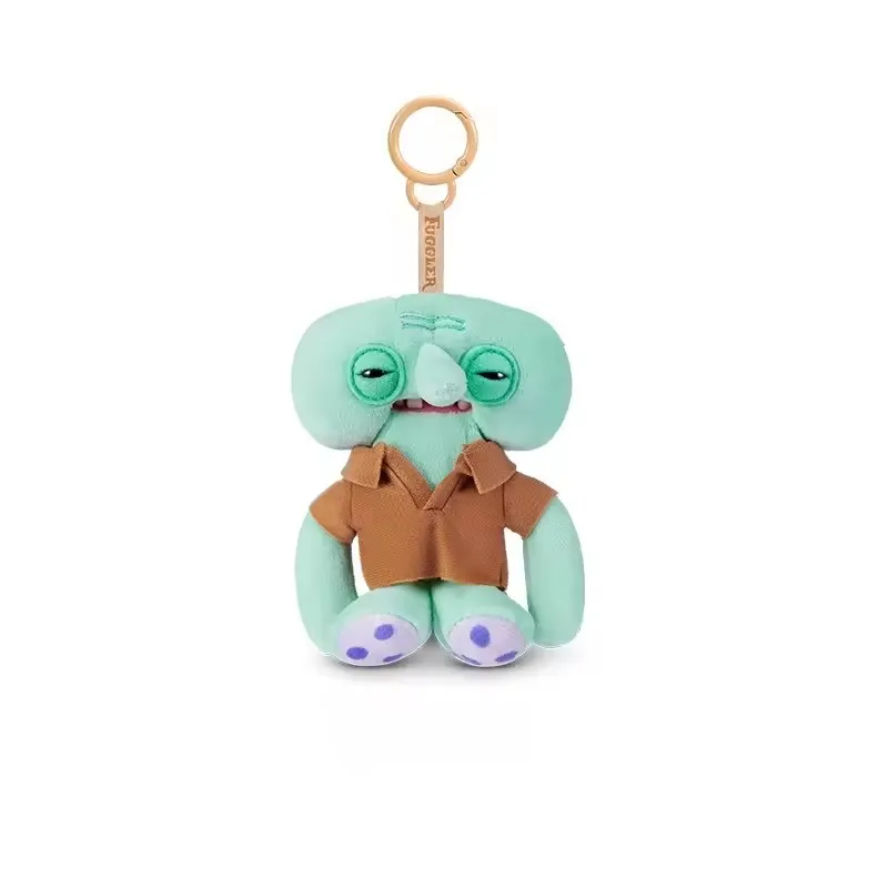 2026 Stock Genuine Fuggler X Spongebob Squarepants Funny Ugly Monster Trandy Plush Keyring Cute Plush Keychain Pendant Gift Toy