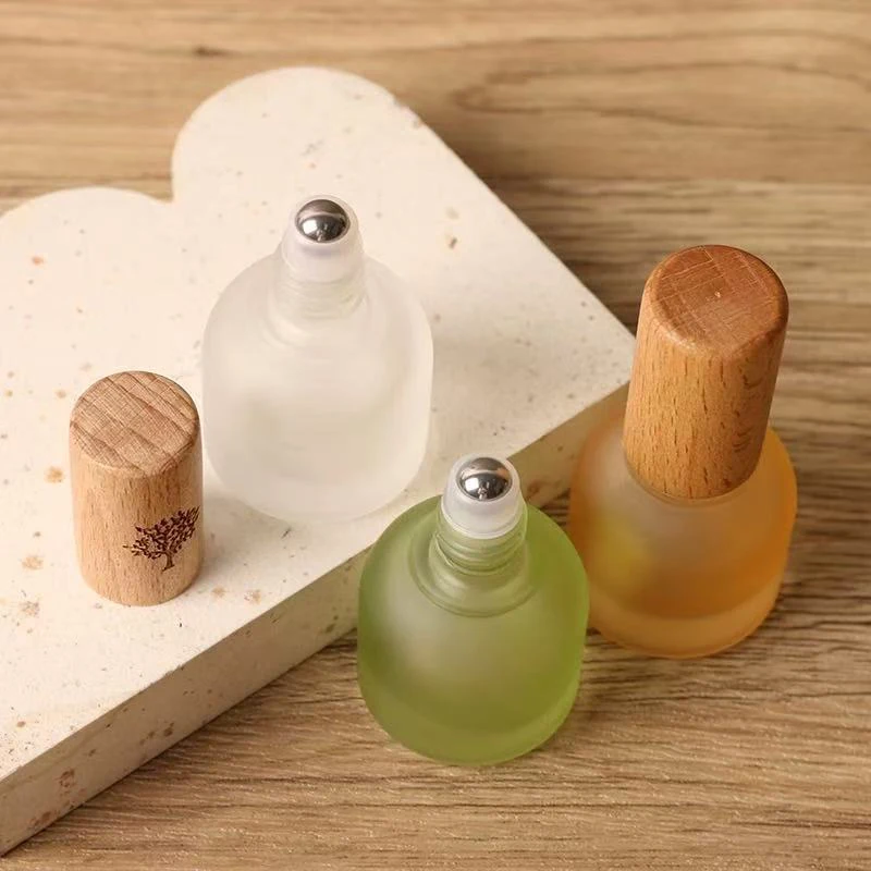 1pcs 10ml Glass Roller Bottle Perfume Roll On Bottle Mini Essential Oil Containers Sample Empty Bottle Travel Refill Vials