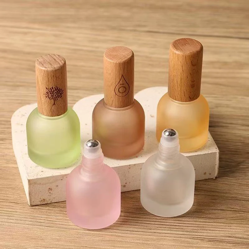 1pcs 10ml Glass Roller Bottle Perfume Roll On Bottle Mini Essential Oil Containers Sample Empty Bottle Travel Refill Vials