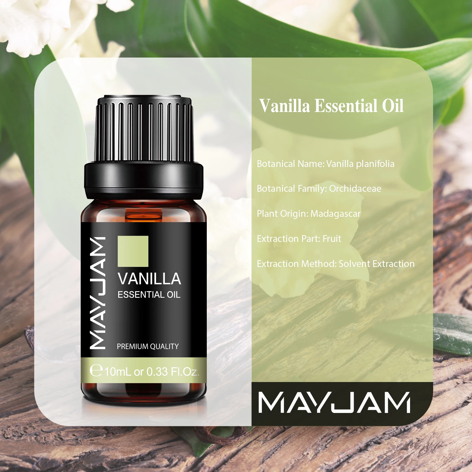 Mayjam Vanilla Essential Oil for Home Hotel Diffuser Air Freshener Jasmine Eucalyptus Sandalwood Vetiver Pine Neddles Aroma Oil