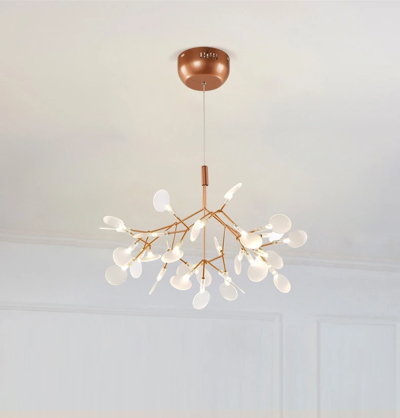 Firefly Branch LED Chandelier Nordic Pandent Light Suspension Hanging Lamp for Kitchen Island Dining Living Room Bedroom