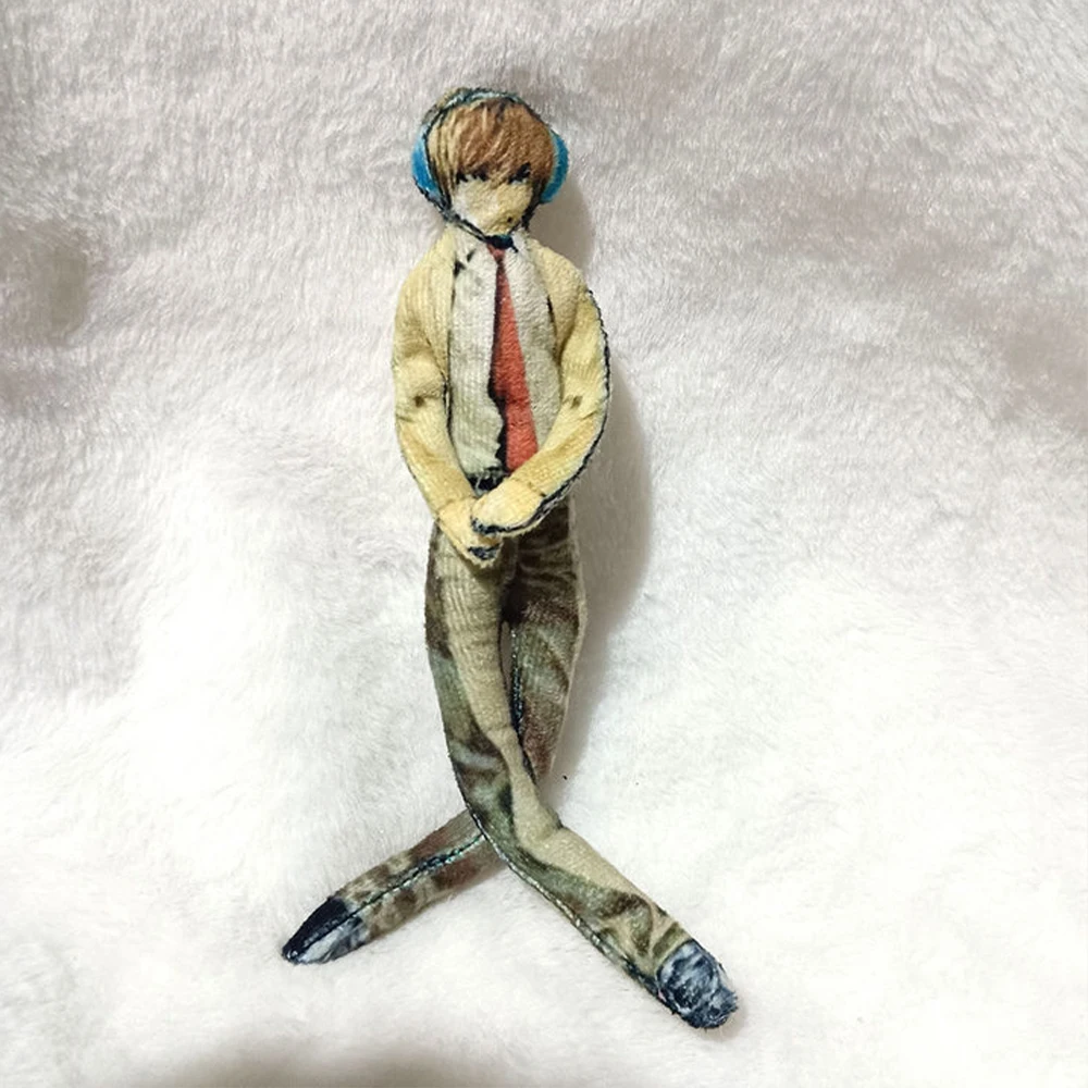 Anime Light Yagami L Plush Light Yagami L Plushies Doll Slender Twistable Shape Stuffed Toys Room Decoration Festival Gift 28cm