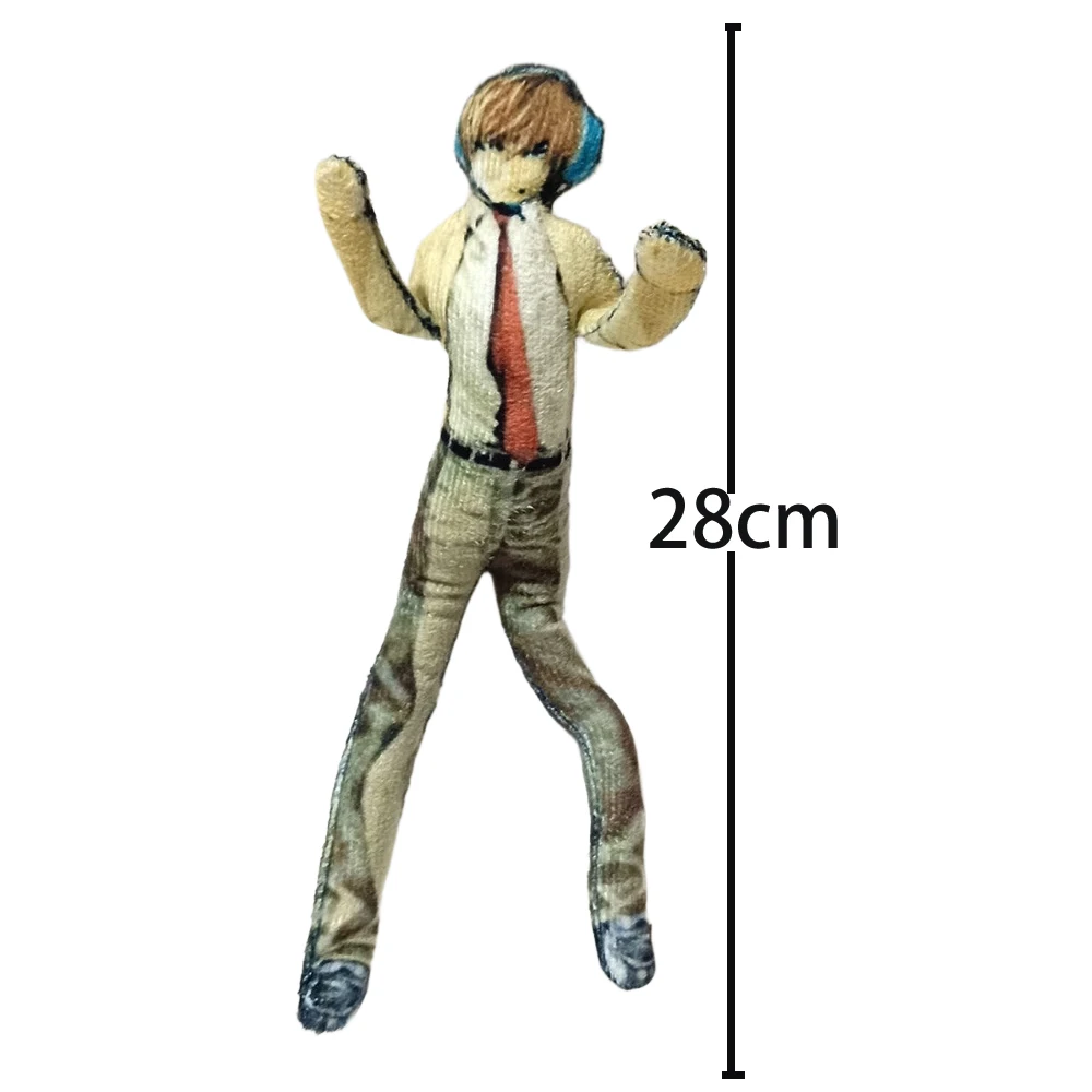 Anime Light Yagami L Plush Light Yagami L Plushies Doll Slender Twistable Shape Stuffed Toys Room Decoration Festival Gift 28cm