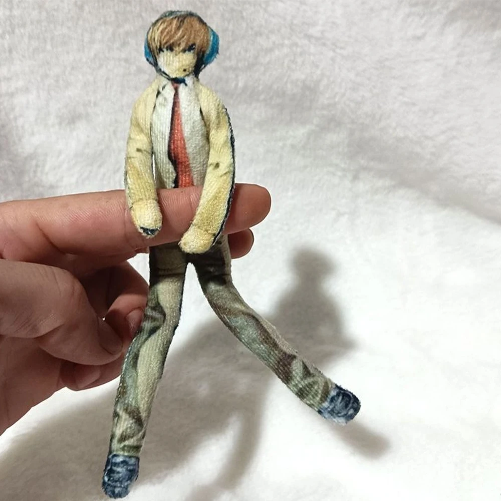 Anime Light Yagami L Plush Light Yagami L Plushies Doll Slender Twistable Shape Stuffed Toys Room Decoration Festival Gift 28cm