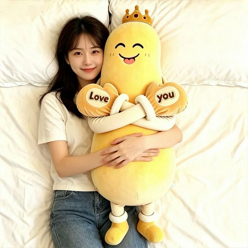 80CM Soft Mango Eggplant Plush Long Pillow Cute Healing Sleep Hug Pillow Cushion Doll For Girls Birtthday Gifts