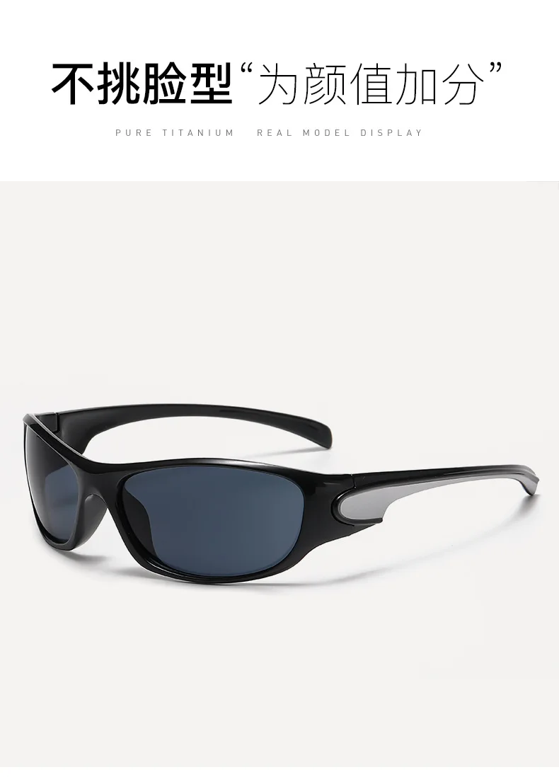 New Punk Y2K Sunglasses Women Goggle Luxury Brand Wrap Square Sun Glasses 2000'S Shades Eyewear UV400 Female Designer Eyeglasses