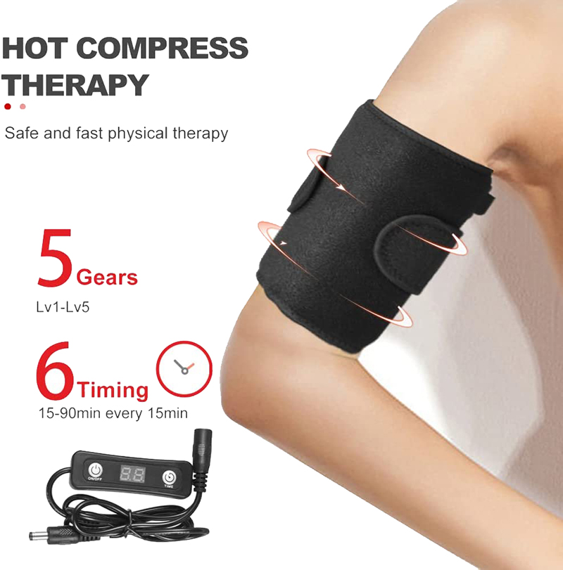 1/2Pcs Infrared Red Light Arm Belt 660nm&850nm Red Light Arm Wrap Pad with for Arm Knee Shoulder Joints Muscle Pain Relief