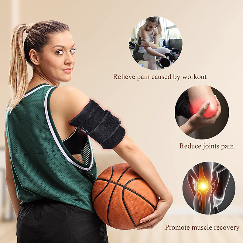 1/2Pcs Infrared Red Light Arm Belt 660nm&850nm Red Light Arm Wrap Pad with for Arm Knee Shoulder Joints Muscle Pain Relief