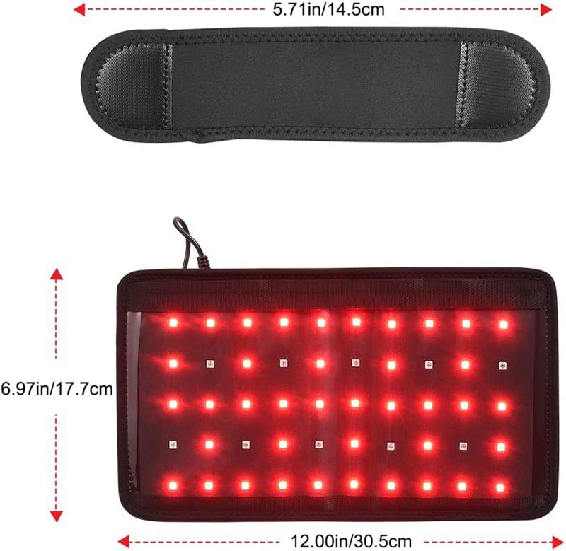 1/2Pcs Infrared Red Light Arm Belt 660nm&850nm Red Light Arm Wrap Pad with for Arm Knee Shoulder Joints Muscle Pain Relief