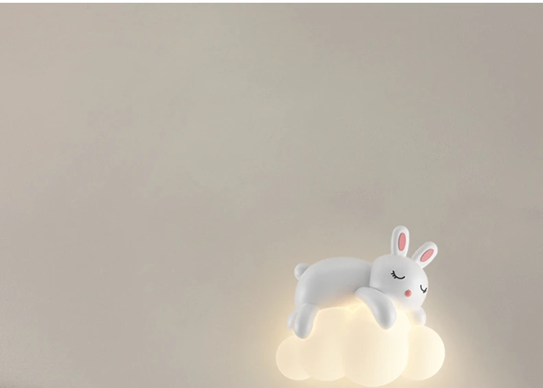 Wall Lamp, Bedside Lamp, Bedroom Staircase Lamp, Background Wall Lamp, Hanging Lamp, Boy Cloud, Little Bear, Children's Room Lam