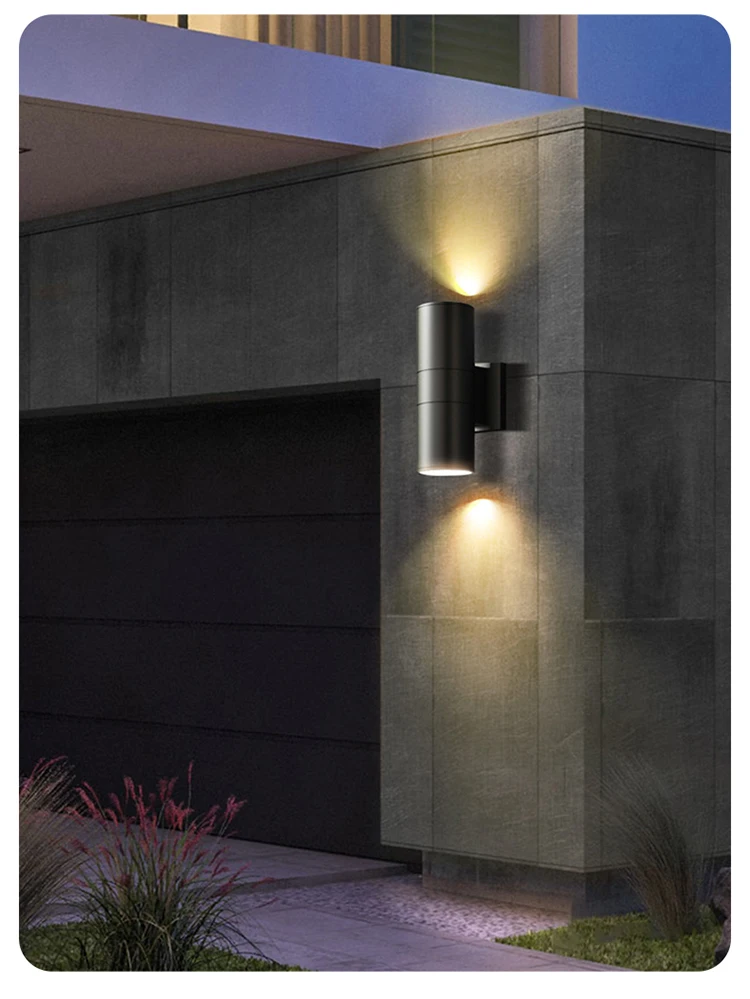 Black Gray Up-Down Outdoor Wall Light 6W 10W 20W 30W 36W Porch Garden Waterproof Home LED Light Outdoor