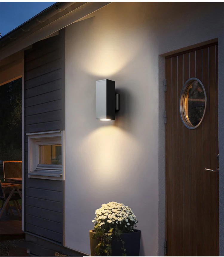 Black Gray Up-Down Outdoor Wall Light 6W 10W 20W 30W 36W Porch Garden Waterproof Home LED Light Outdoor