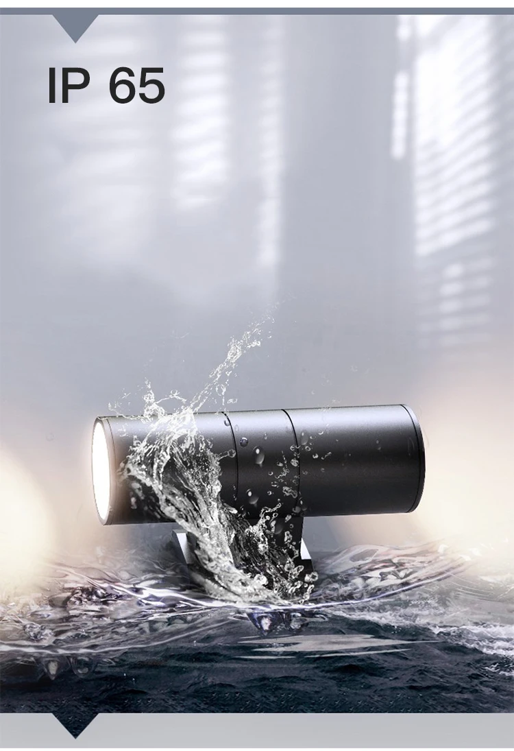 Black Gray Up-Down Outdoor Wall Light 6W 10W 20W 30W 36W Porch Garden Waterproof Home LED Light Outdoor