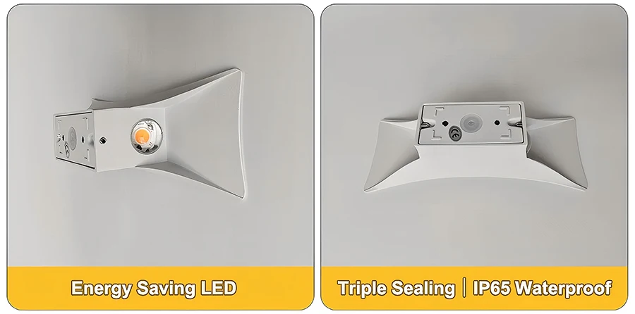 Outdoor Wall Lights Exterior Wall Waterproof Lamp Aluminum Lamp White and Black Body Lamp Courtyard Entrance Wall Lamp Fixture