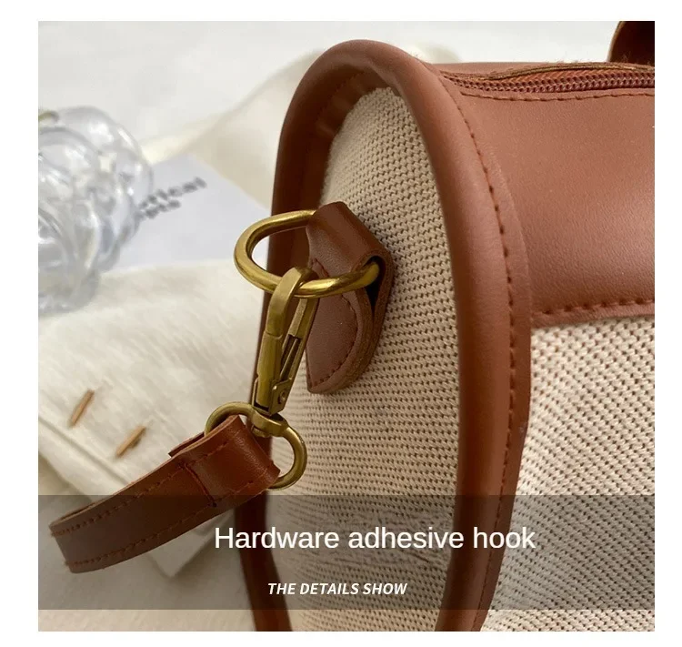 Women Travel Storage Handbag Vintage Fitness Luggage Bag Single Shoulder Crossbody Bag Large Nylon PU Leather Bag 2024 Handbags