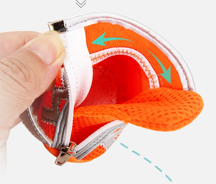 Truelove Mesh Fabric Dog Shoes Pet Dog Boots Waterproof Reflective Rugged Anti-Slip Sole Skid-Proof Outdoor for Small Dog S5911