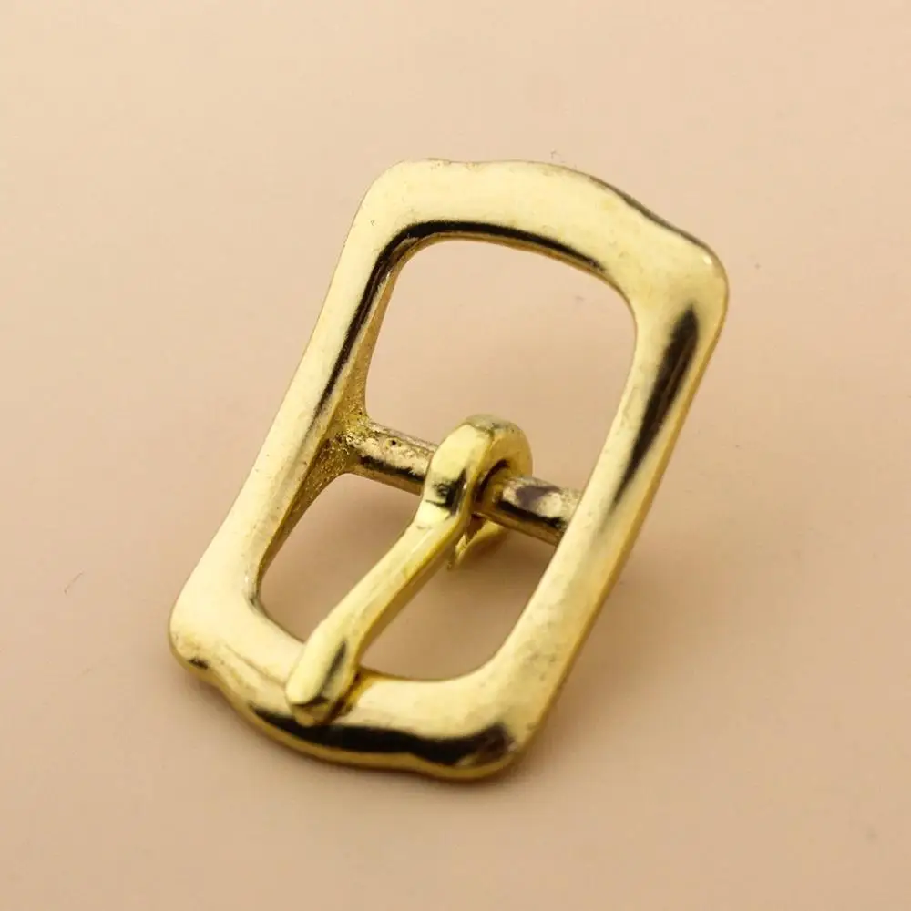 1piece Solid Brass Belt Buckle Tri Glider Center Bar Pin Buckle for Bag Strap Parts Garment Bridle Halter Harness Accessories